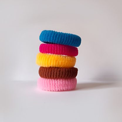Women Hair Multicolor Band Set Of Five - Image 4
