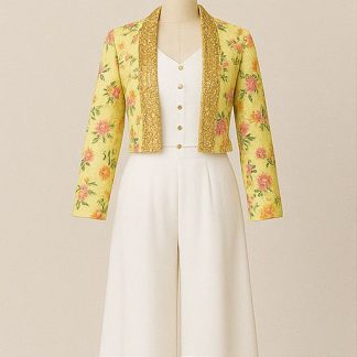 Jacket Style Indowestern Palazzo Set