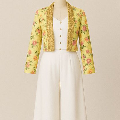 Jacket Style Indowestern Palazzo Set
