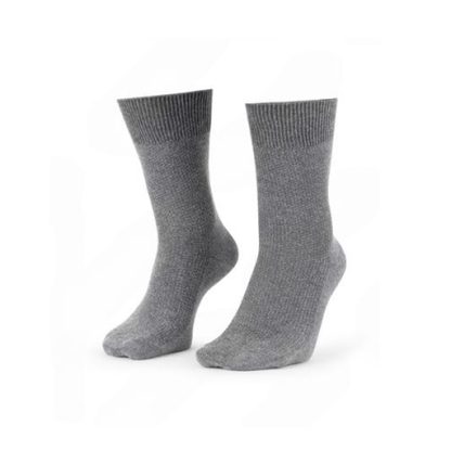 Compact Cotton Full Length Gray Comman Style Socks - Image 2