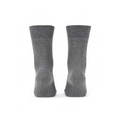 Compact Cotton Full Length Gray Comman Style Socks - Image 3