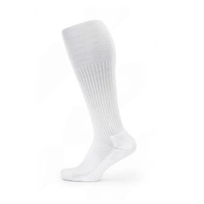 Compact Cotton Terry Crew Length Socks With Stayfresh Treatment White - Image 4