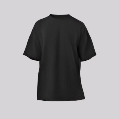 Men Half Over Size Black Tshirt