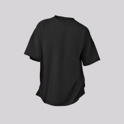Men Half Over Size Black Tshirt - Image 4