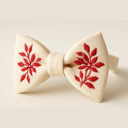 Bow White Ties for Men - Image 4
