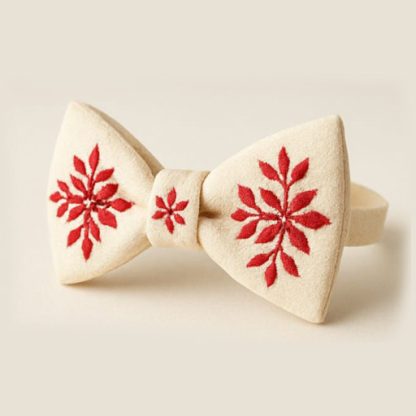 Bow White Ties for Men - Image 2