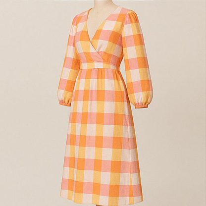 Women’s Check Western Dress - Image 3